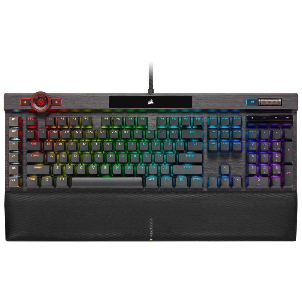 Corsair K100 USB Optical-Mechanical Gaming Keyboard Backlit RGB LED CORSAIR OPX Switches UK Layout