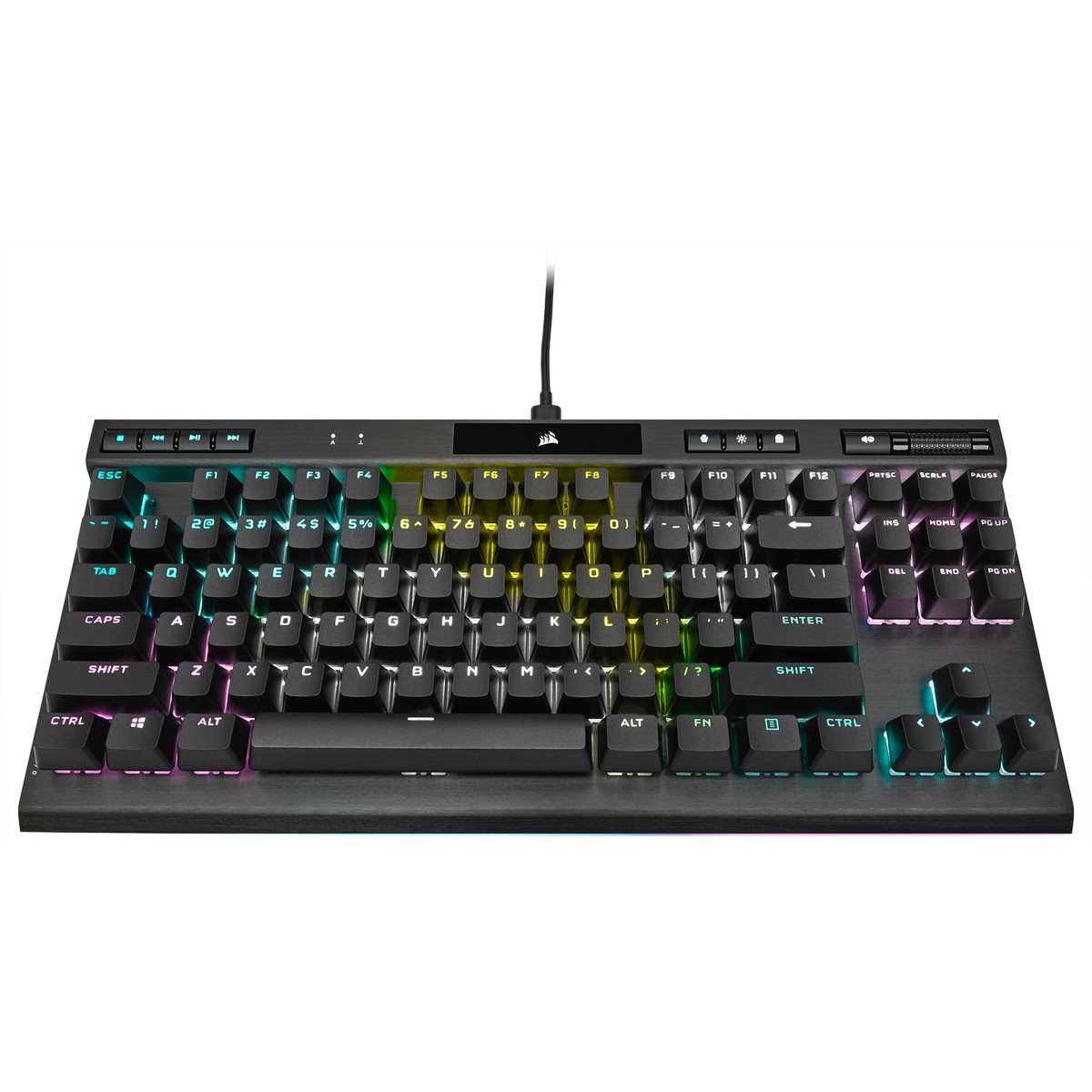 CORSAIR - Corsair K70 RGB TKL USB PBT Optical-Mechanical Gaming Keyboard UK (CH-911901A-UK)