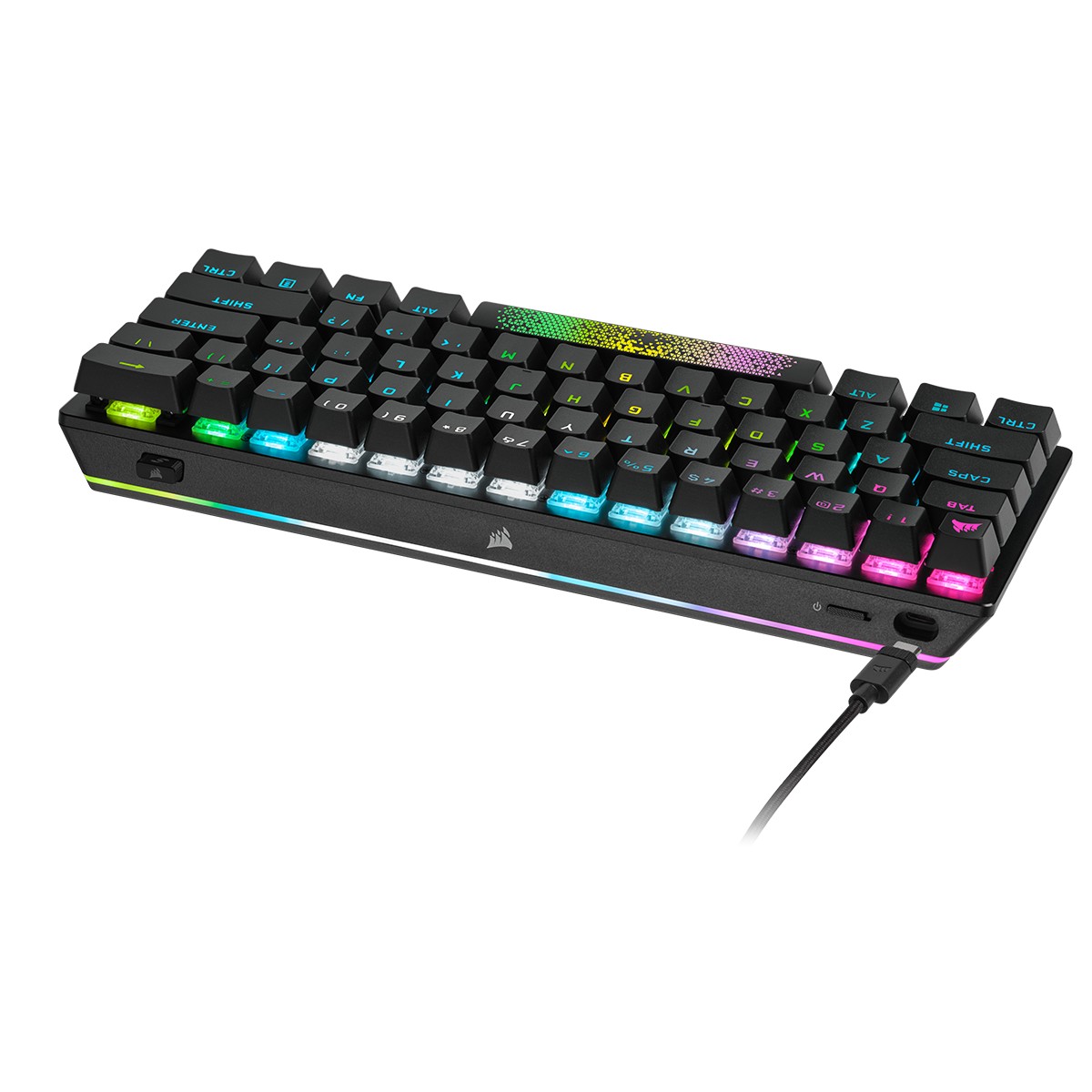 CORSAIR - Corsair K70 PRO MINI WIRELESS RGB 60% Mechanical Gaming Keyboard Backlit RGB LED CHERRY MX Red