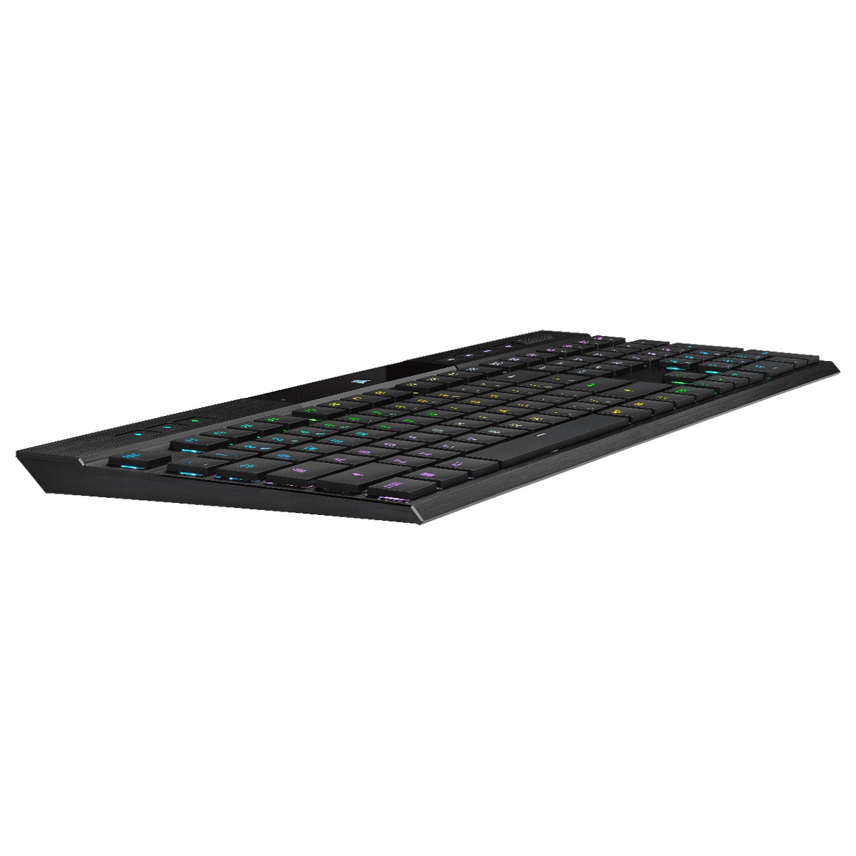 CORSAIR - Corsair K100 RGB AIR Wireless Ultra-Thin Mechanical Gaming Keyboard Backlit RGB CHERRY ULP Tactile Black