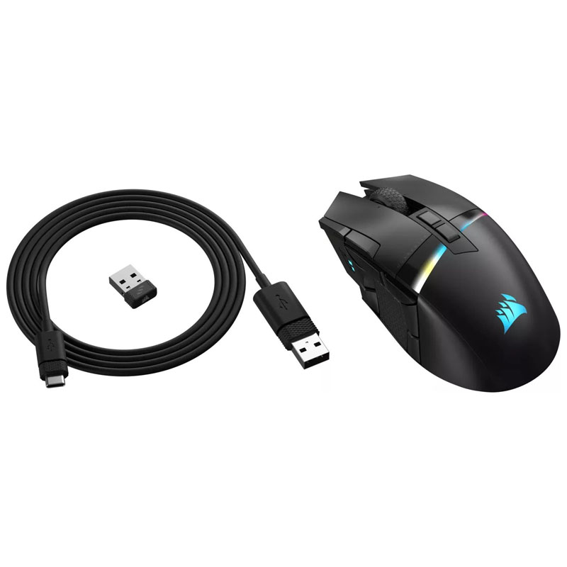 CORSAIR - Corsair DARKSTAR WIRELESS MMO/MOBA Optical RGB Gaming Mouse