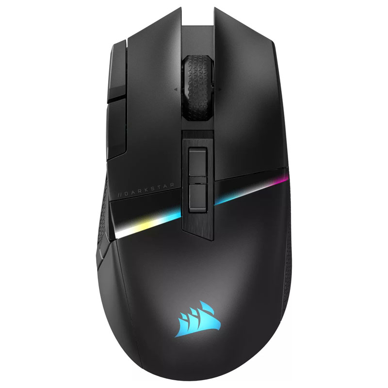 CORSAIR - Corsair DARKSTAR WIRELESS MMO/MOBA Optical RGB Gaming Mouse