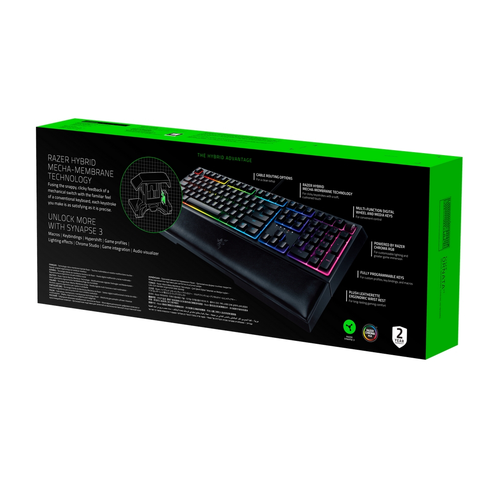 Razer Ornata V2 - USB RGB Chroma Gaming Keyboard - UK Layout | OcUK
