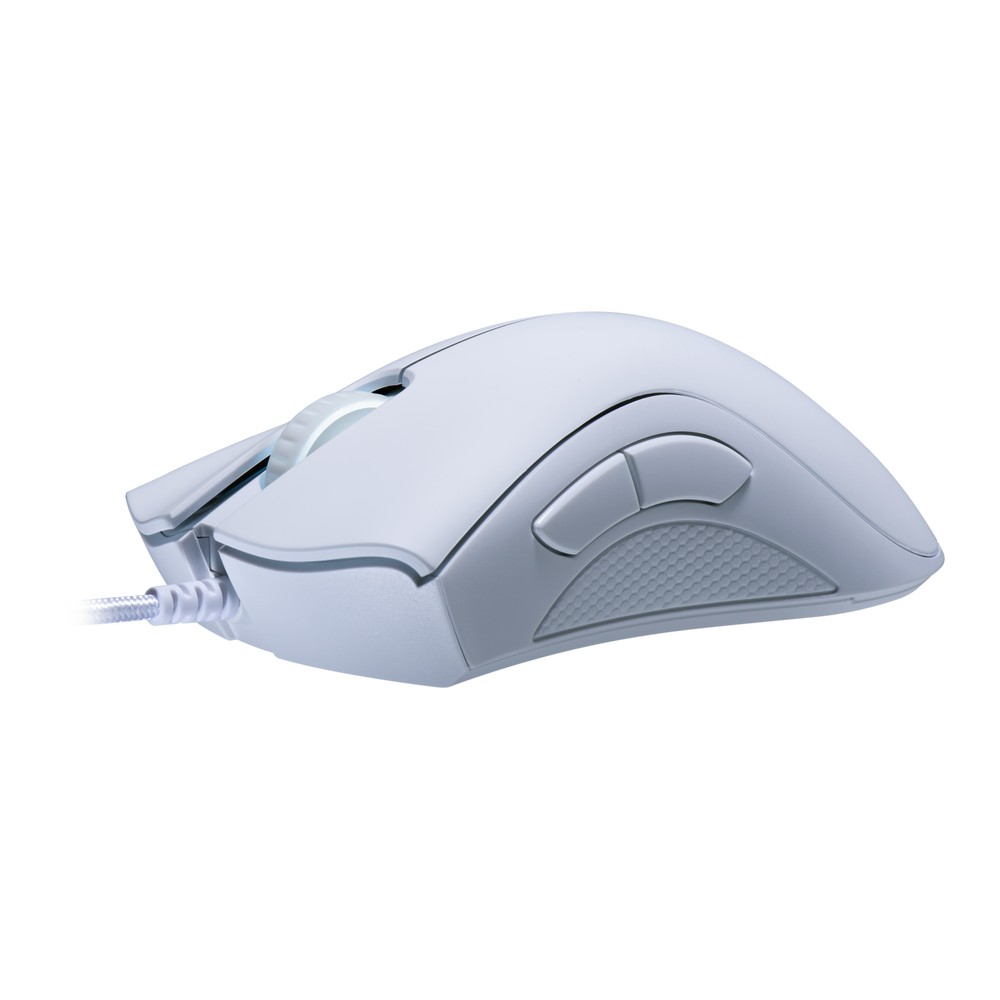 Razer - Razer DeathAdder Essential Ergonomic USB Optical Wired Gaming Mouse - White (RZ01-03850200-R3M1)