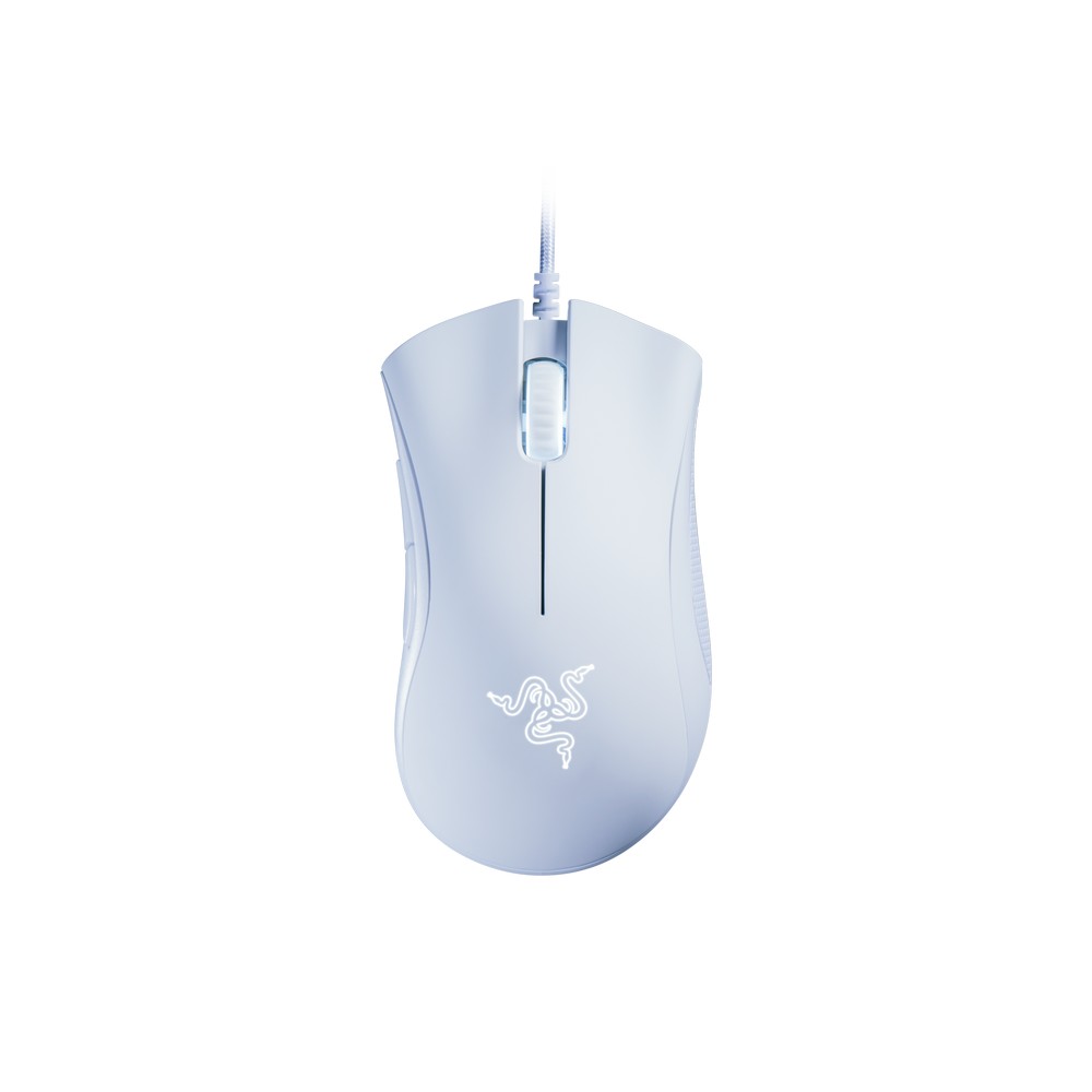 Razer DeathAdder Essential Ergonomic USB Optical Wired Gaming Mouse - White (RZ01-03850200-R3M1)