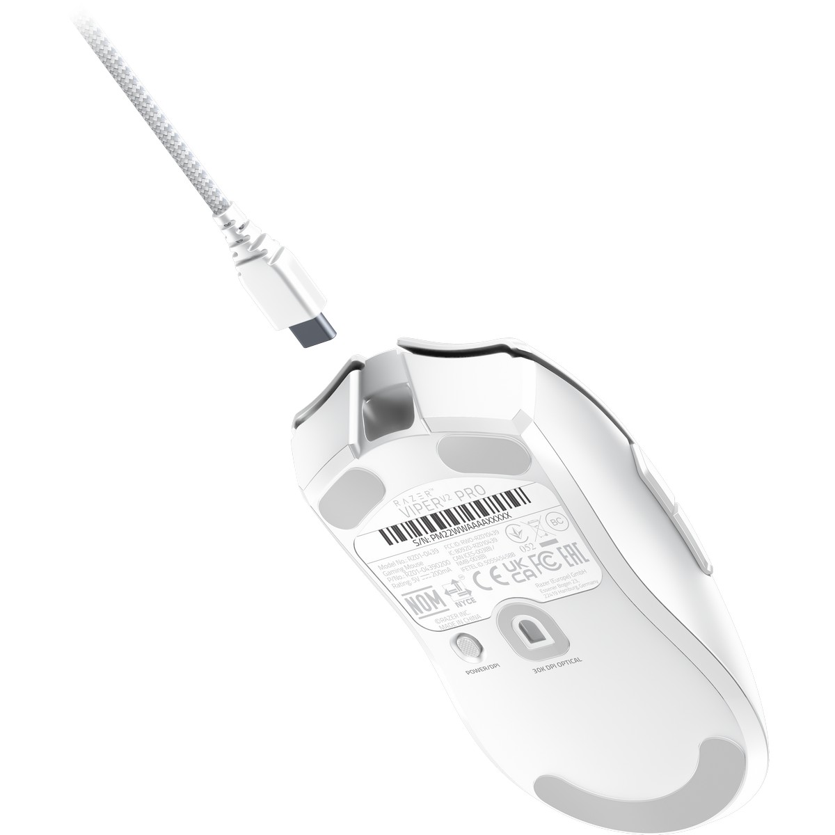 Razer Viper V2 Pro Optical Ultra-Lightweight Wireless Gaming esports Mouse  - White (RZ01-04390200-R3G1)