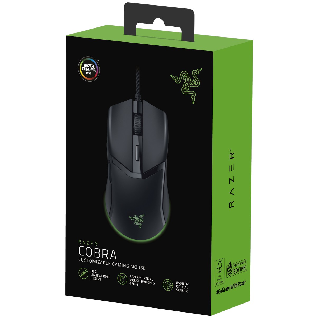 Razer - Razer Cobra Lightweight RGB Optical Gaming Mouse (RZ01-04650100-R3M1)