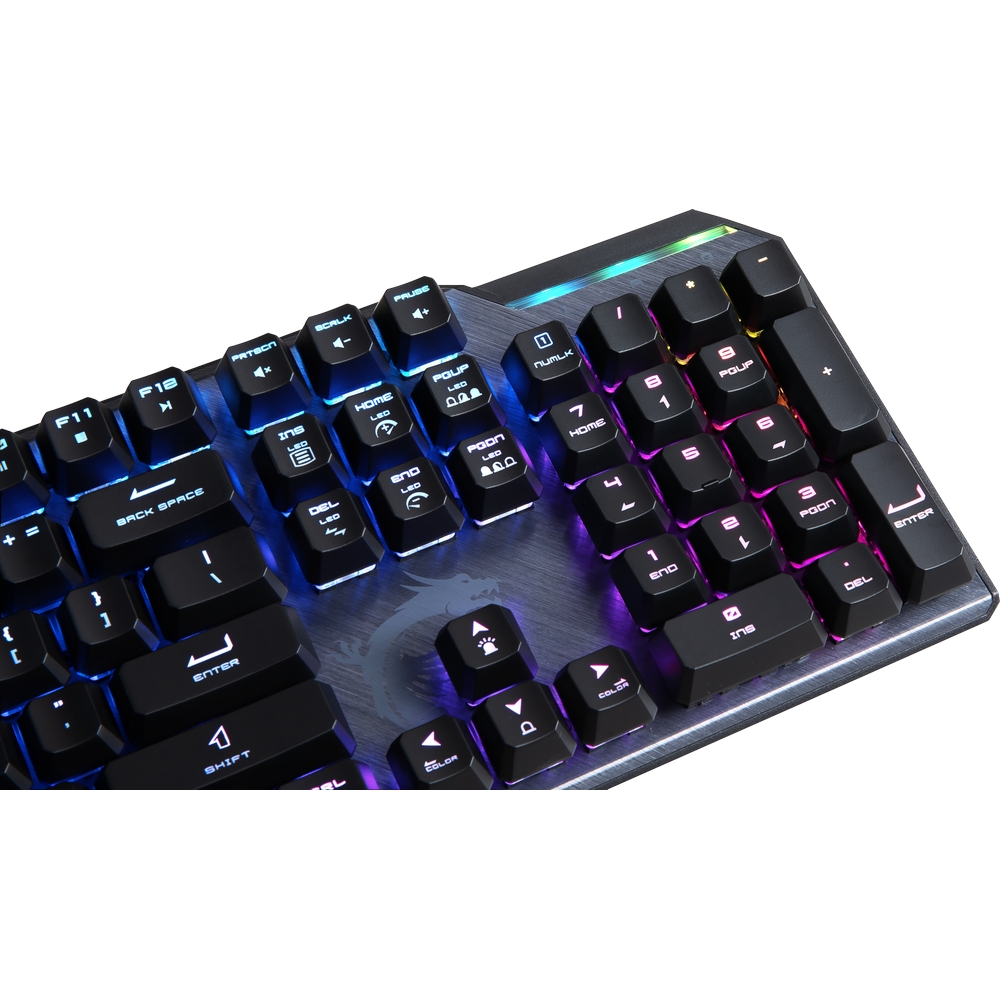 MSI - MSI VIGOR GK50 Elite Mechanical USB RGB Gaming Keyboard Kailh White Switches UK Layout