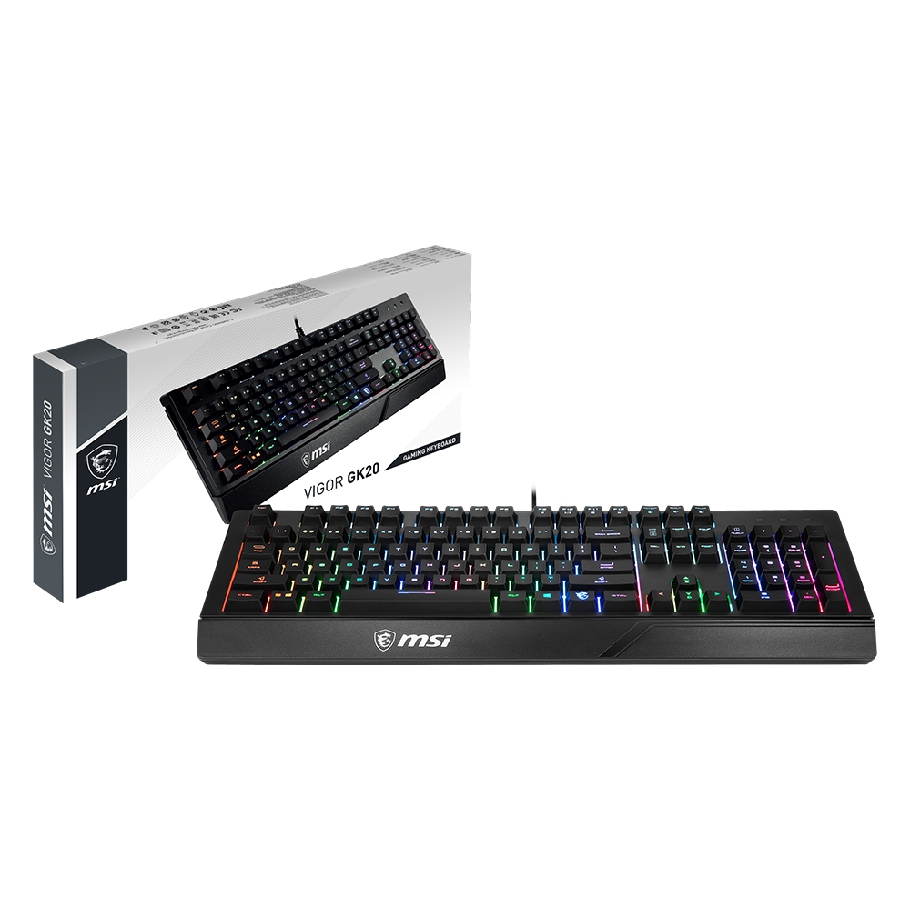 MSI - MSI Vigor Splashproof GK20 USB Gaming Keyboard (S11-04UK231-CLA)
