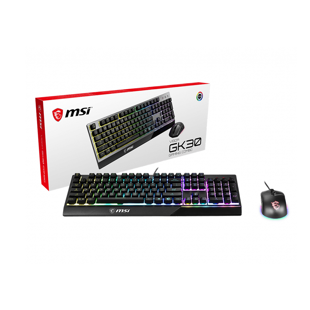 MSI - MSI VIGOR GK30 COMBO RGB MEMchanical Gaming Keyboard + Clutch GM11 Gaming Mouse (S11-04UK601-CLA)