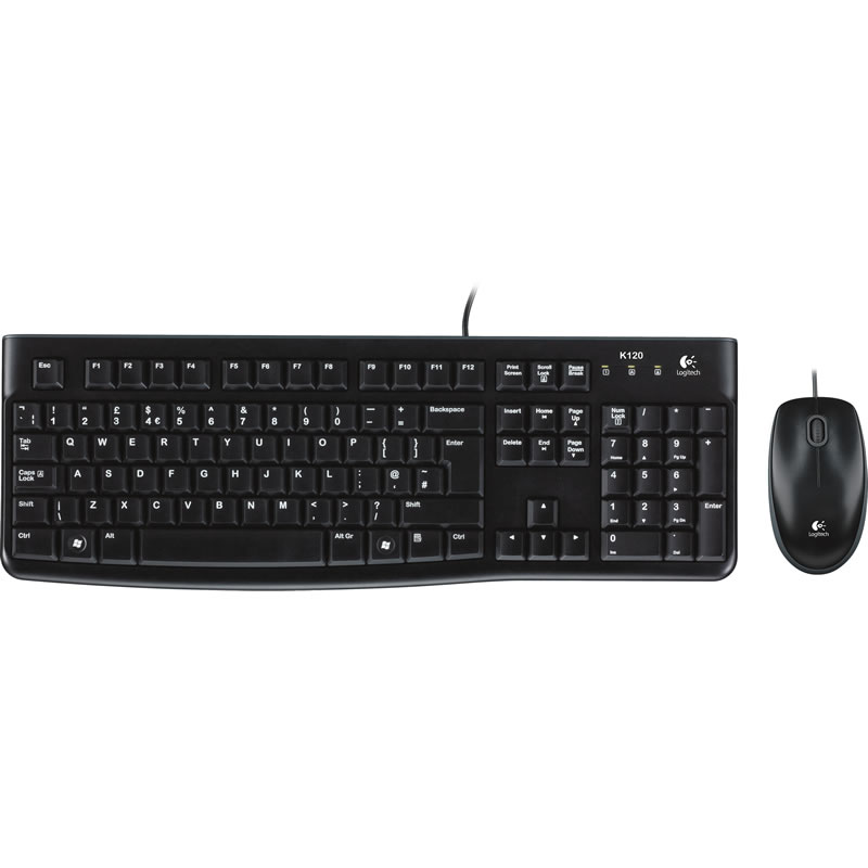 Logitech - Logitech MK120 Keyboard and Mouse Desktop Set (920-002552)