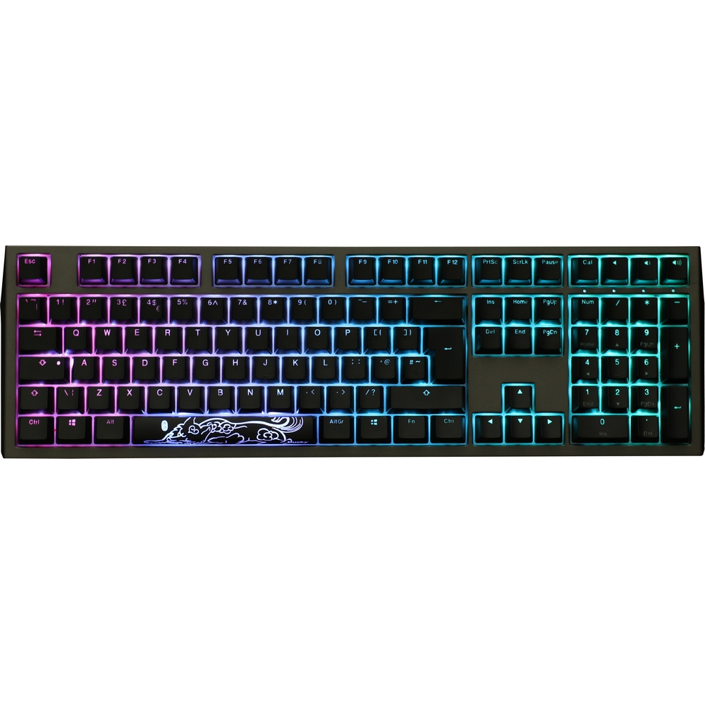 Ducky - Ducky Shine 7 RGB USB Mechanical Gaming Keyboard Silent Red Cherry MX Switch UK Layout