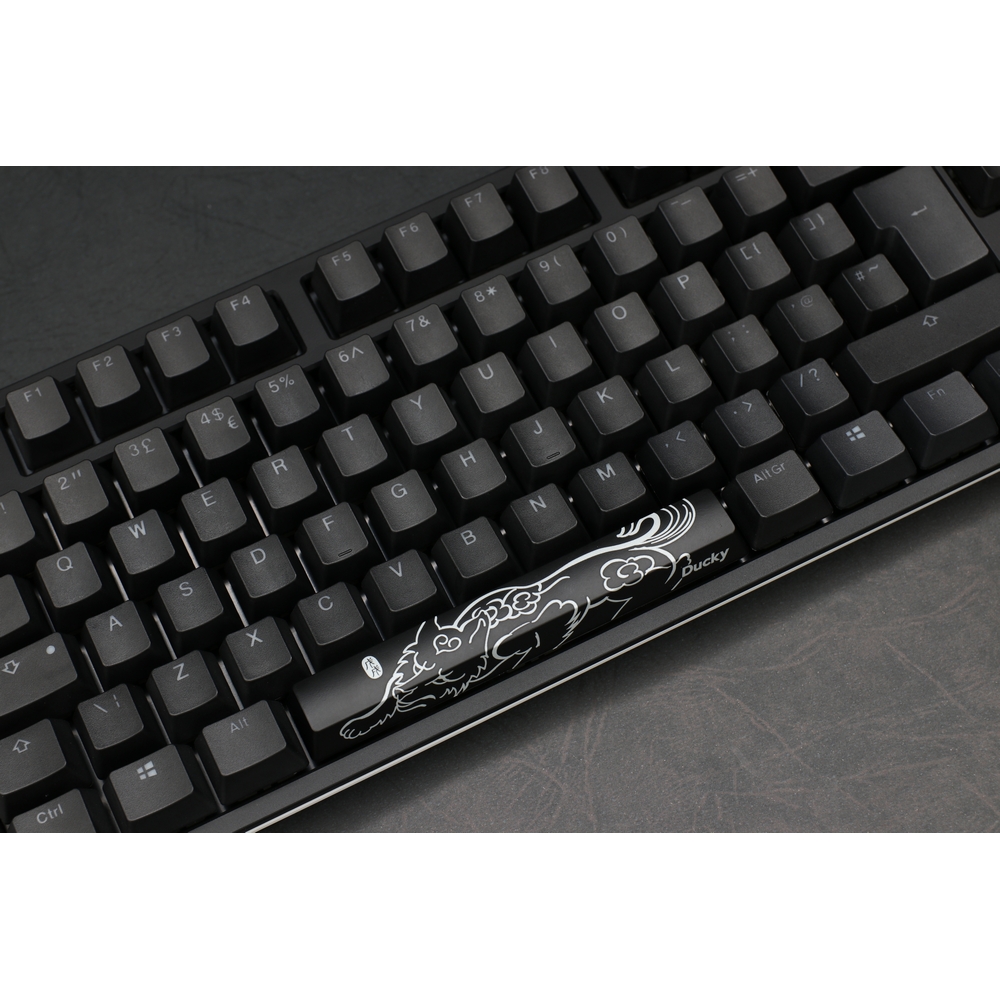 Ducky - Ducky One 2 TKL RGB USB Mechanical Gaming Keyboard Black Cherry MX Switch UK Layout