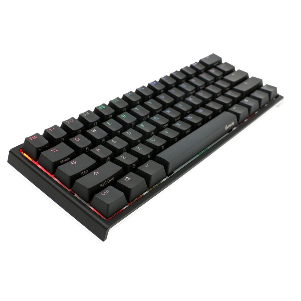 Ducky - Ducky One 2 Mini 60% RGB USB Mechanical Gaming Keyboard Black Cherry MX Switch UK Layout
