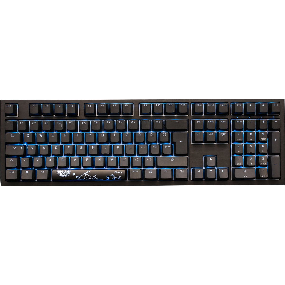 Ducky - Ducky Shine 7 Blackout USB RGB Backlit Gaming Keyboard Brown Cherry MX Switches UK Layout