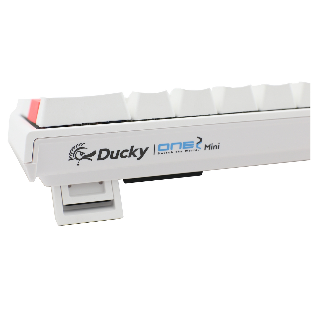 Ducky - Ducky One 2 Mini 60% White Frame RGB USB Mechanical Gaming Keyboard Red Cherry MX Switch UK Layout