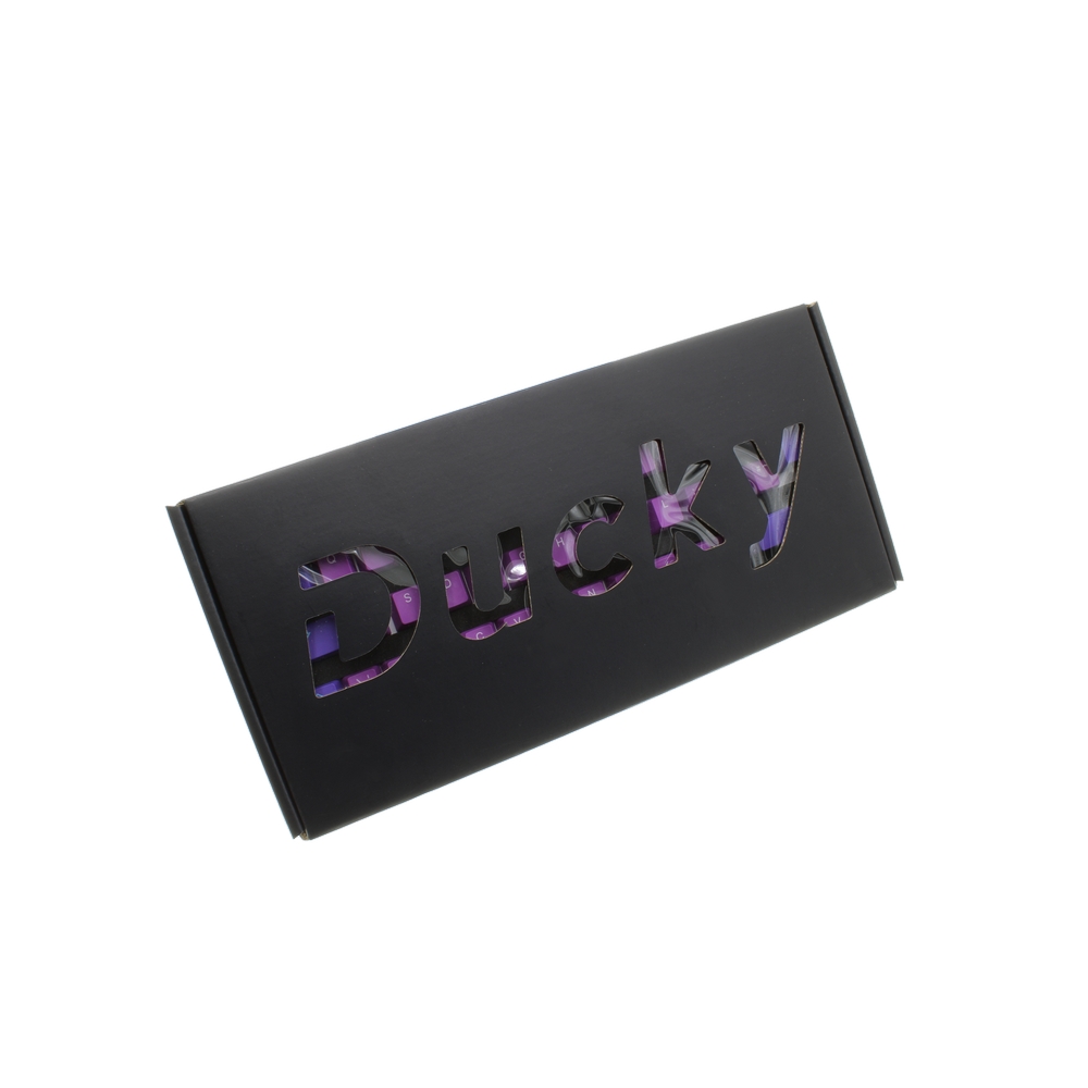 Ducky - Ducky Ultra Violet PBT Double-Shot PBT Keycaps, UK Layout