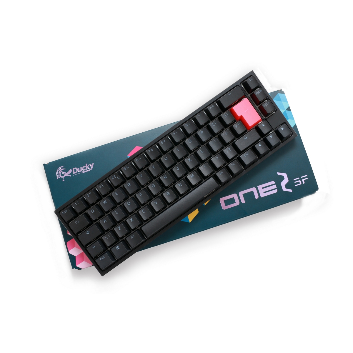Ducky - Ducky One 2 SF 65% RGB Backlit Blue Cherry MX Switch Mechanical USB Gaming Keyboard UK Layout
