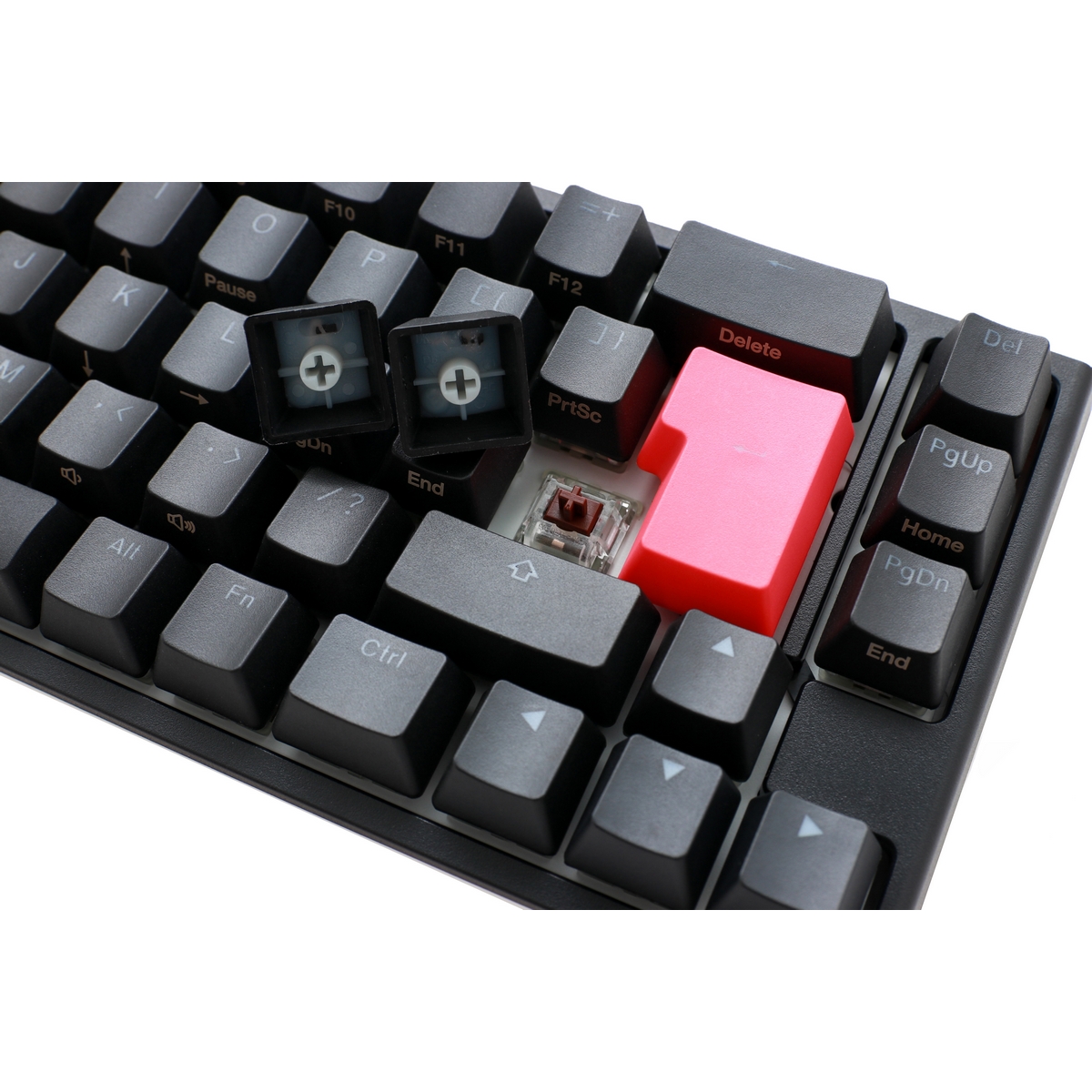 Ducky - Ducky One 2 SF 65% RGB Backlit Speed Silver Cherry MX Switch USB Mechanical Gaming Keyboard UK Layout