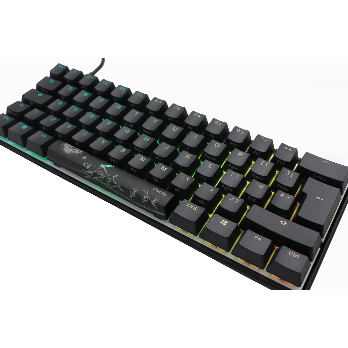 Ducky Mecha Mini 60% RGB USB Mechanical Gaming Keyboard - Cherry MX Black UK Layout