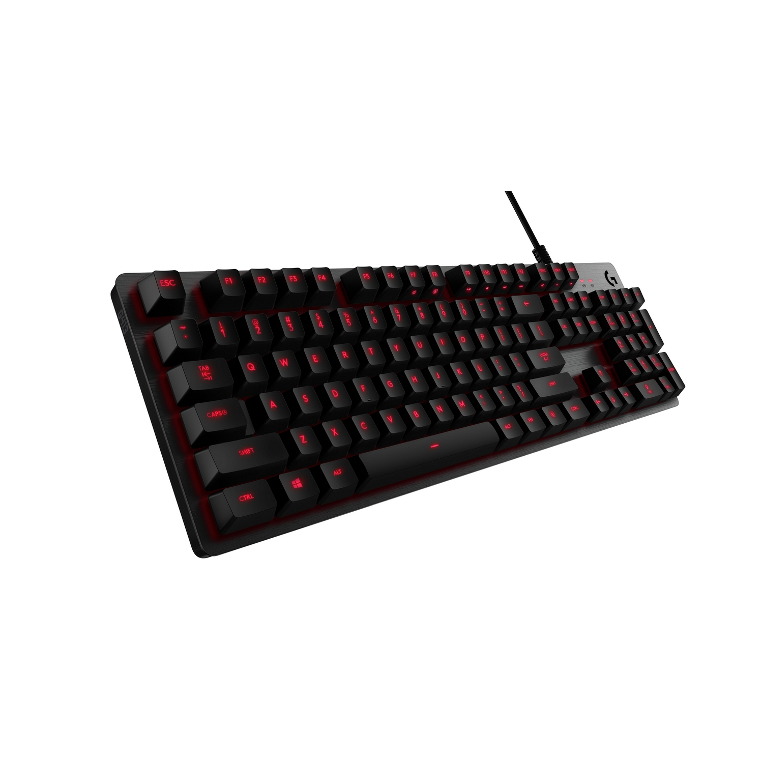 Logitech - Logitech G413 Black/Red Mechanical Backlit Gaming Keyboard - UK Layout (920-008308)