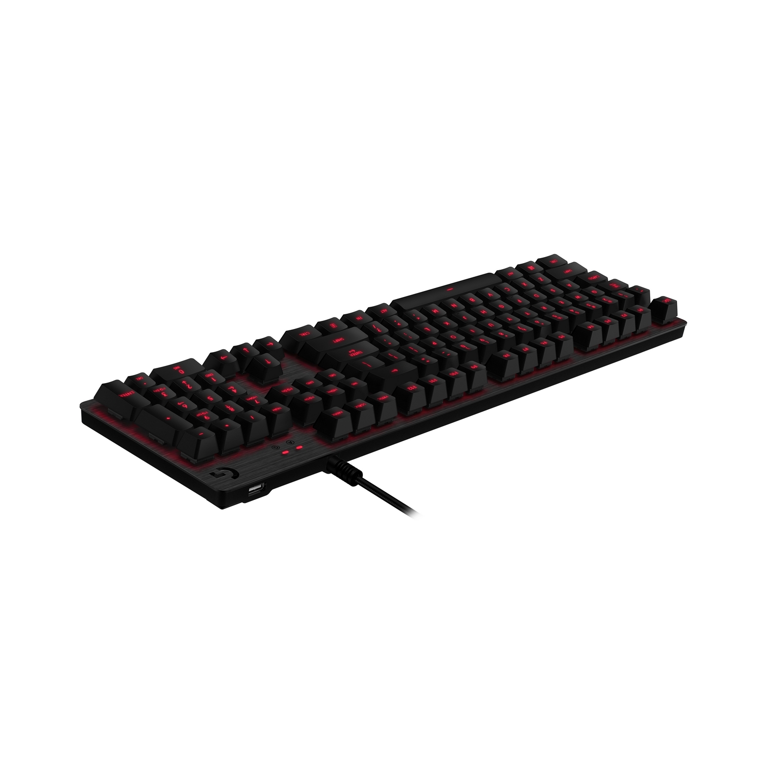 Logitech - Logitech G413 Black/Red Mechanical Backlit Gaming Keyboard - UK Layout (920-008308)