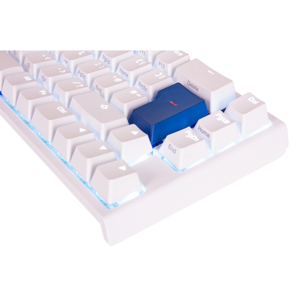 Ducky - Ducky One 2 SF Pure White 65% RGB Backlit Cherry Blue MX Switches USB Mechanical Gaming Keyboard UK L