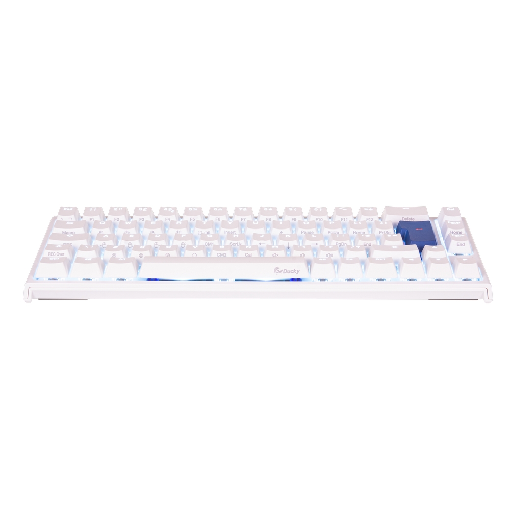Ducky - Ducky One 2 SF Pure White 65% RGB Backlit Cherry Red MX Switches USB Mechanical Gaming Keyboard UK La