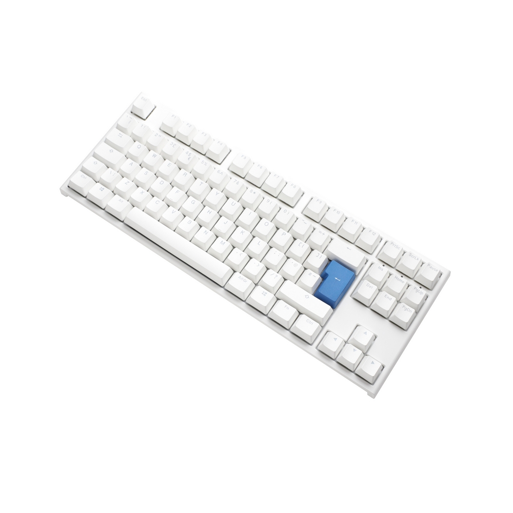 Ducky - Ducky One 2 TKL Pure White RGB Backlit USB Mechanical Gaming Keyboard - Cherry MX Silent Red Switche