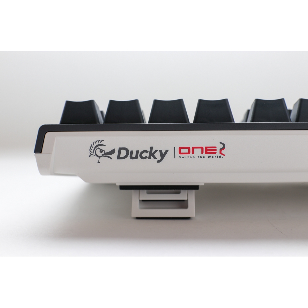 Ducky - Ducky One 2 Tuxedo Full Size USB Mechanical Gaming Keyboard Speed Silver Cherry MX Switch (DKON1808-P