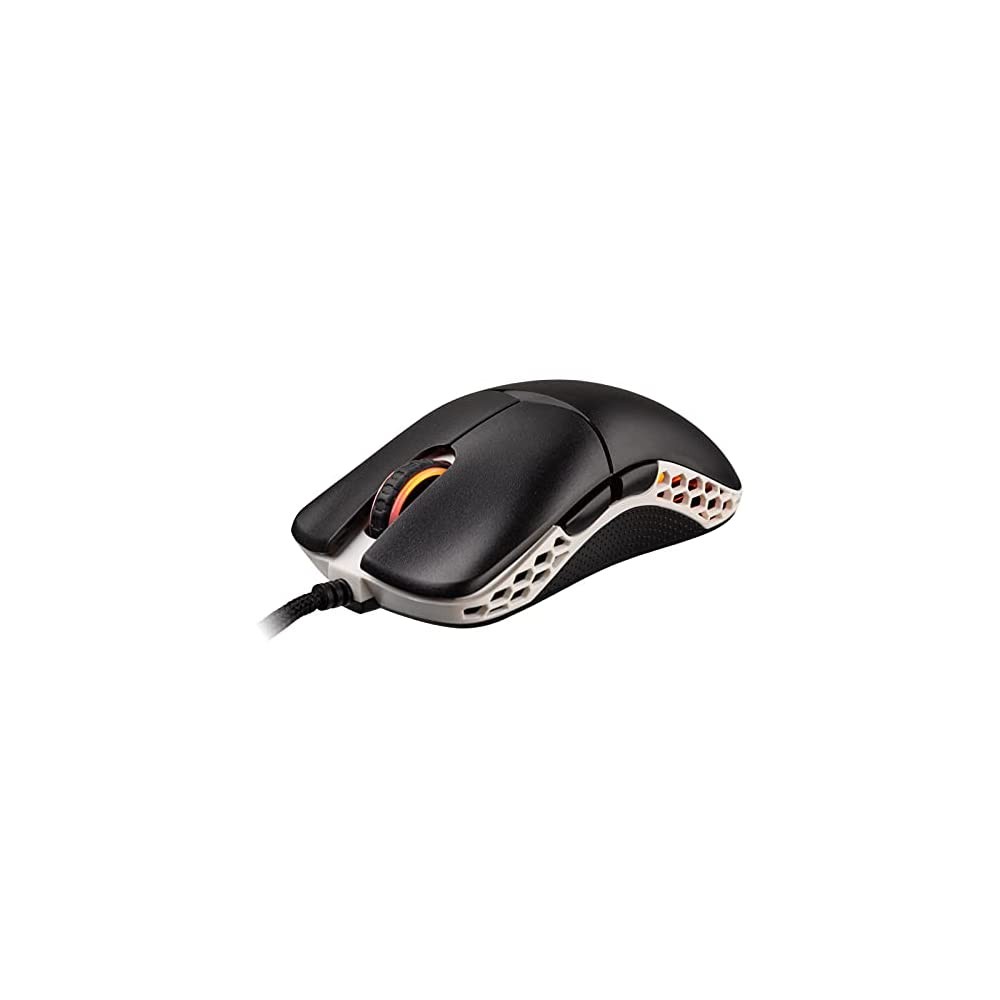 Ducky - Ducky Feather Black and White Kailh RGB Lightweight USB Optical Gaming Mouse (DMFE20O-OAZPA7A)