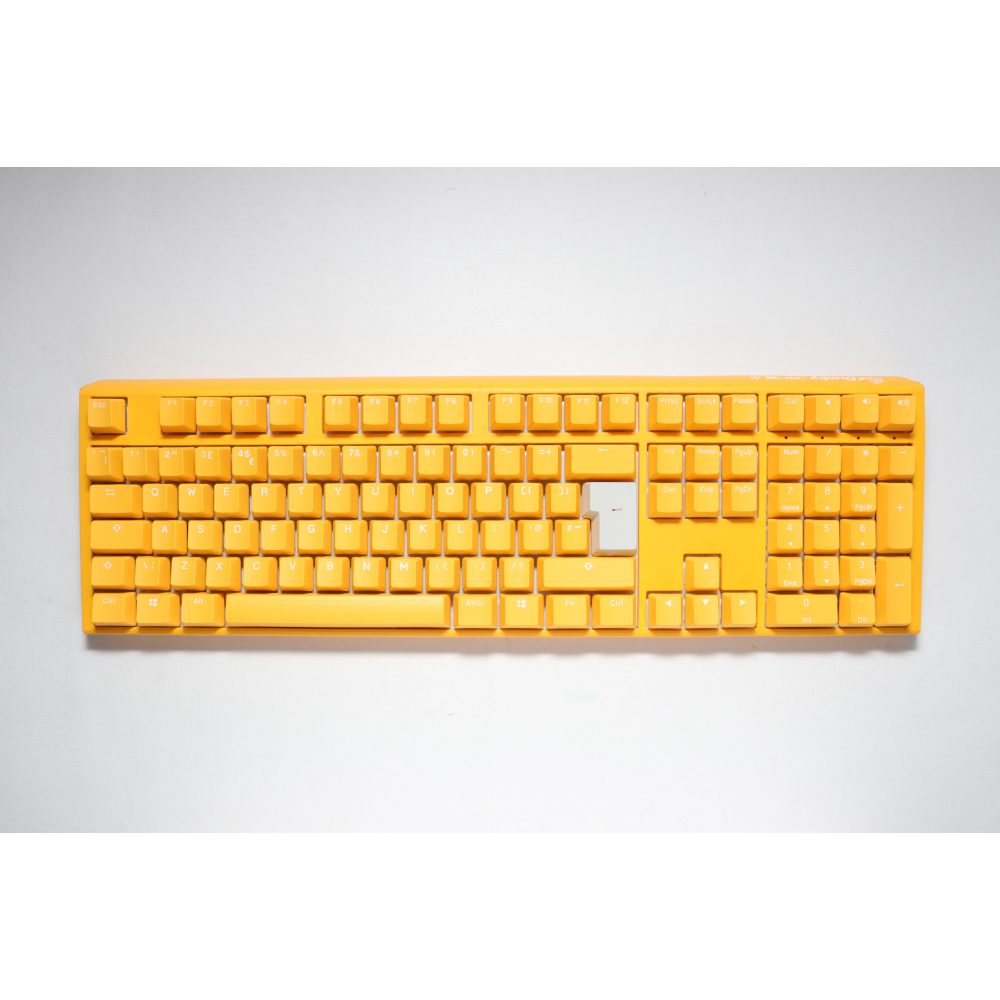 Ducky One 3 Yellow USB Mechanical RGB Gaming Keyboard UK Layout Cherry Black