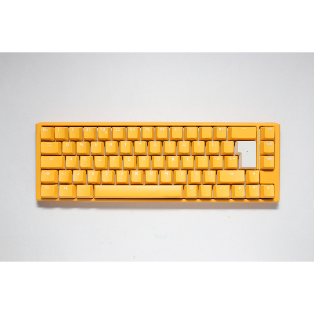 Ducky One 3 Yellow SF USB Mechanical RGB Gaming Keyboard UK Layout Cherry Blue