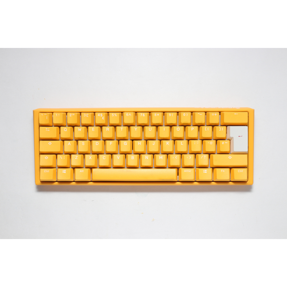 Ducky One 3 Yellow Mini USB Mechanical RGB Gaming Keyboard UK Layout Cherry Blue