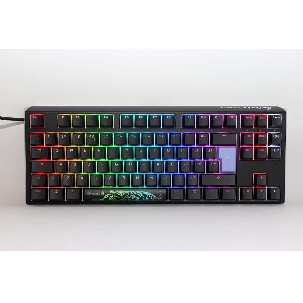 Ducky - Ducky One 3 Classic TKL USB RGB Mechanical Gaming Keyboard Cherry Clear - Black UK Layout