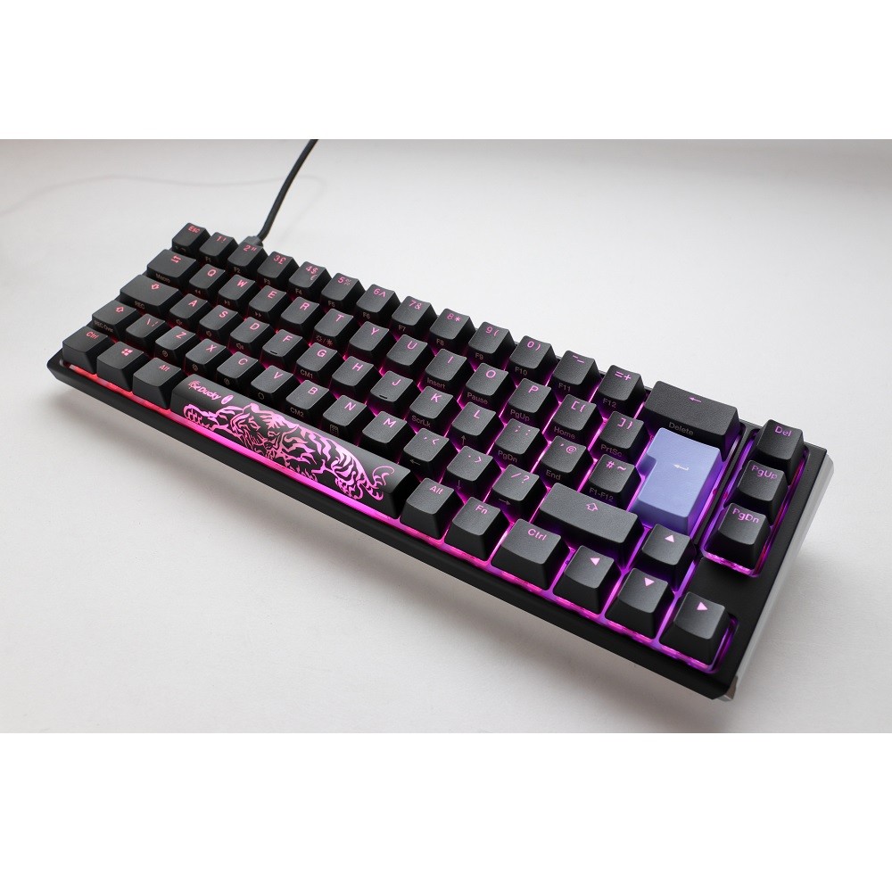 Ducky - Ducky One 3 Classic 65 USB RGB Mechanical Gaming Keyboard Cherry Silver - Black UK Layout