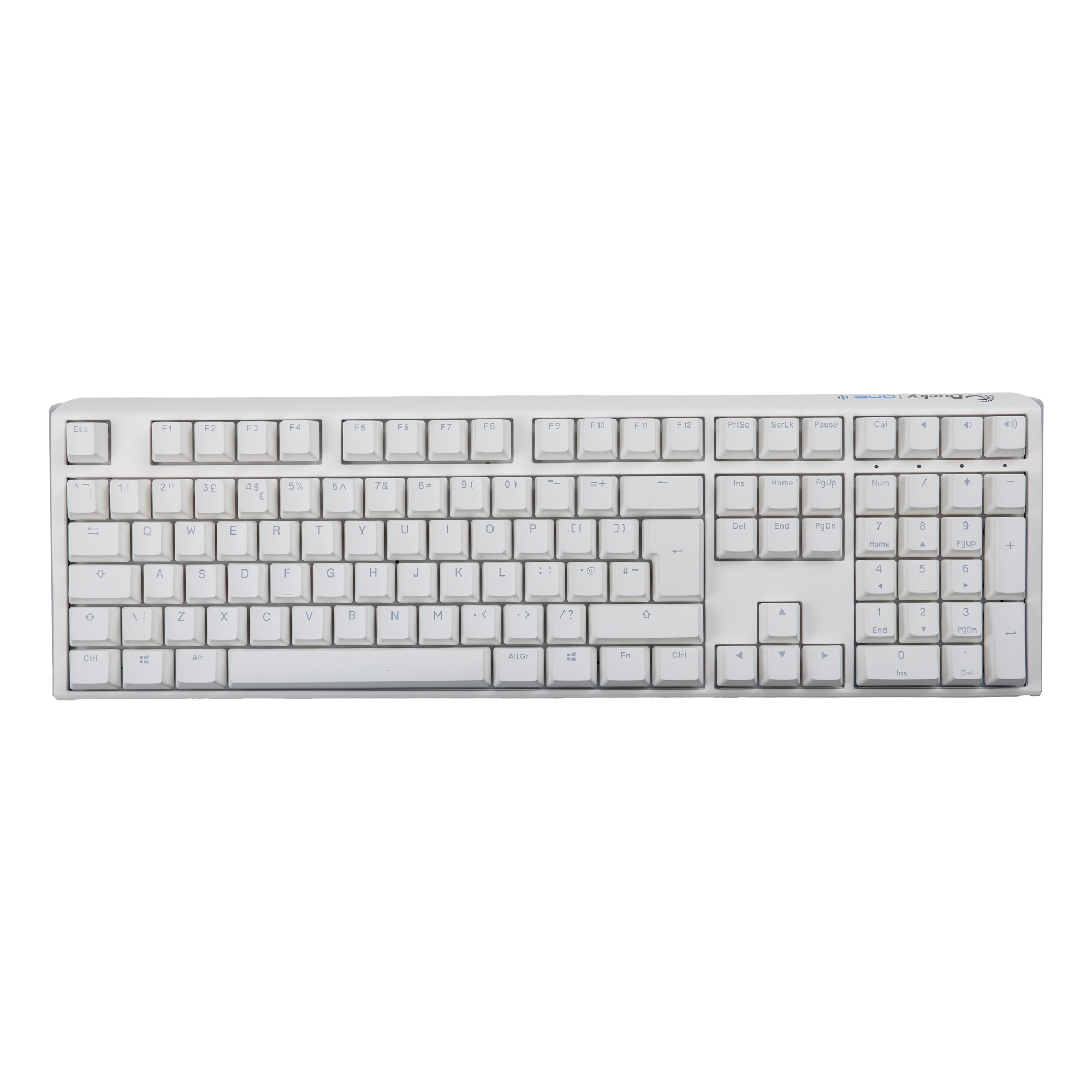 Ducky - Ducky One 3 Classic Fullsize USB RGB Mechanical Gaming Keyboard Cherry Black - Pure White UK Layout