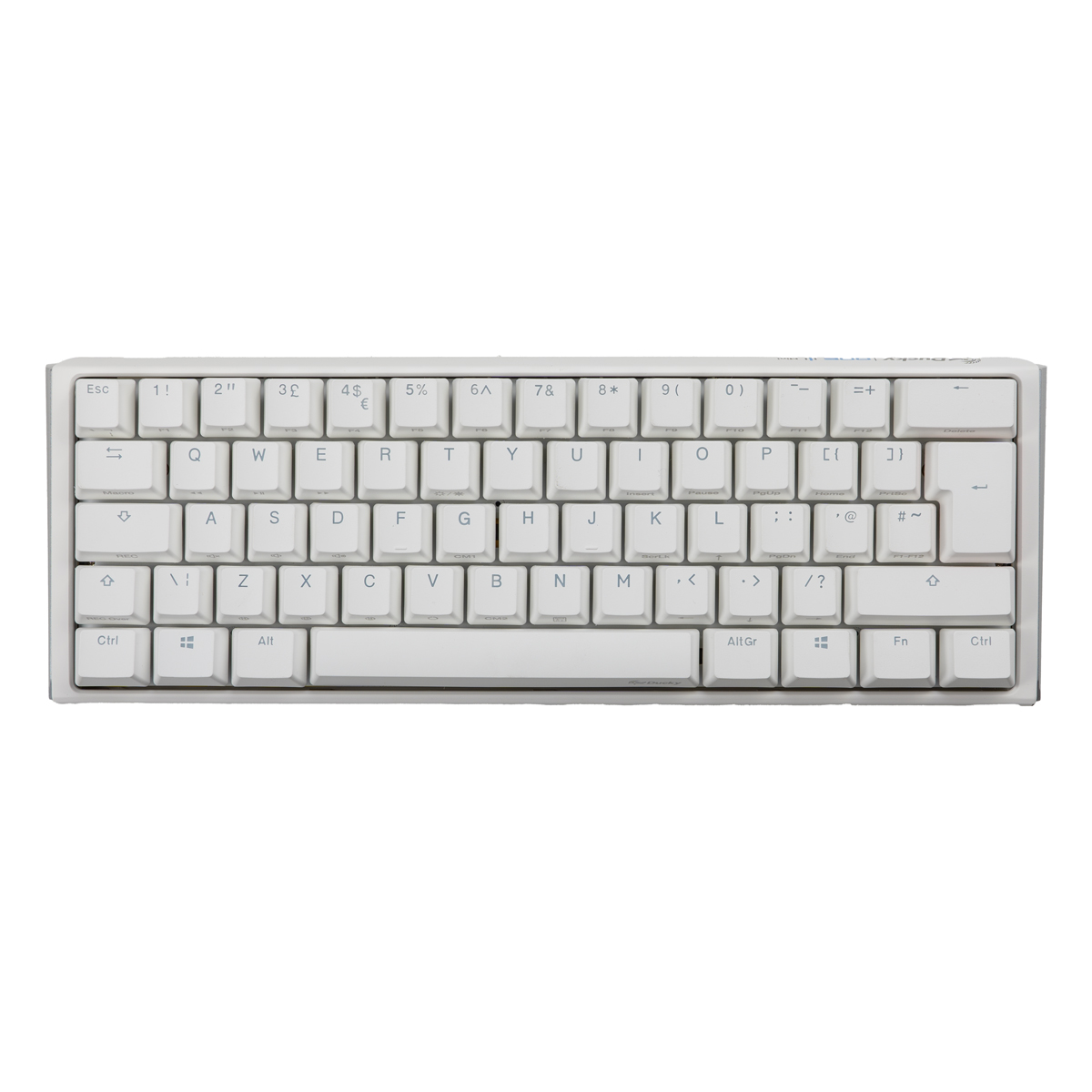 Ducky - Ducky One 3 Classic 60 USB RGB Mechanical Gaming Keyboard Cherry Black - Pure White UK Layout