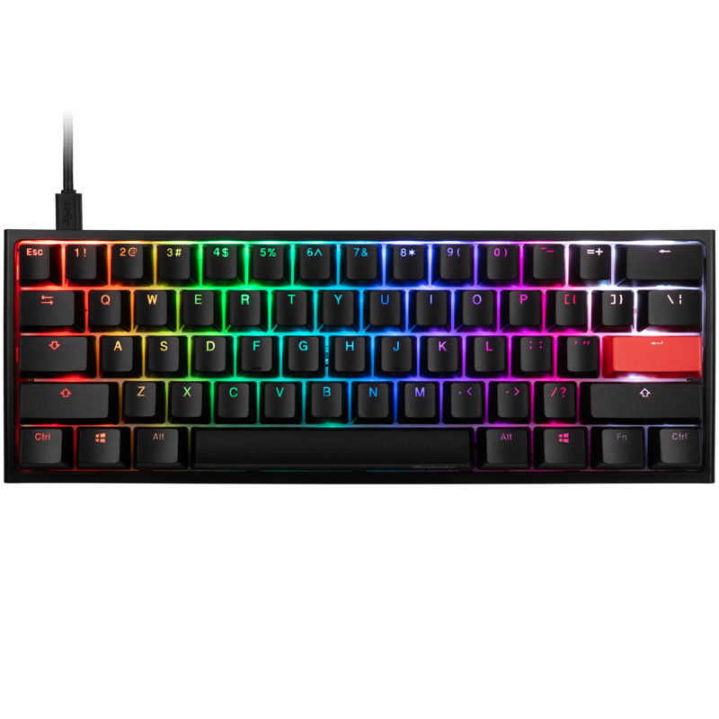 Ducky One2 Mini Gaming Keyboard, MX-Black, RGB-LED, Black US Layout OcUK