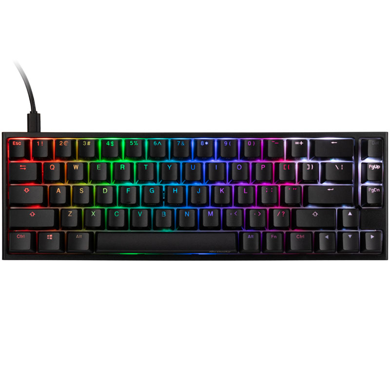 Ducky - Ducky One 2 SF Gaming Keyboard, MX-Blue, RGB LED - Black US Layout