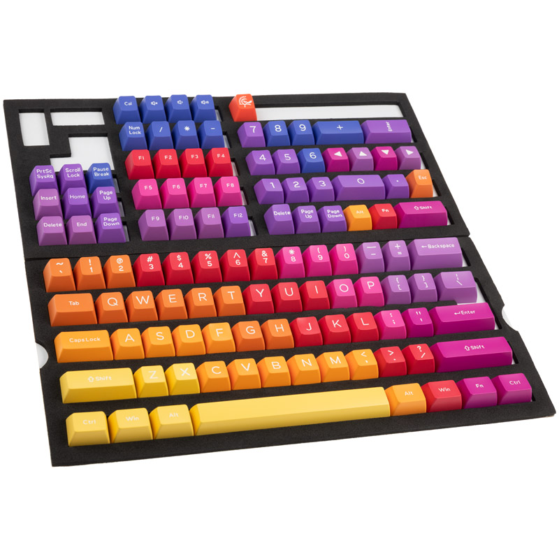 B Grade Ducky "Afterglow" ABS Double-Shot Keycap Set, US Layout