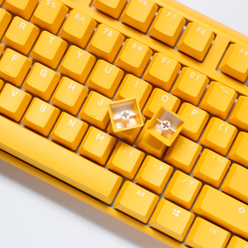 Ducky One 3 Yellow TKL Mechanical Gaming Keyboard RGB LED - Cherry MX-Blue (US Layout)