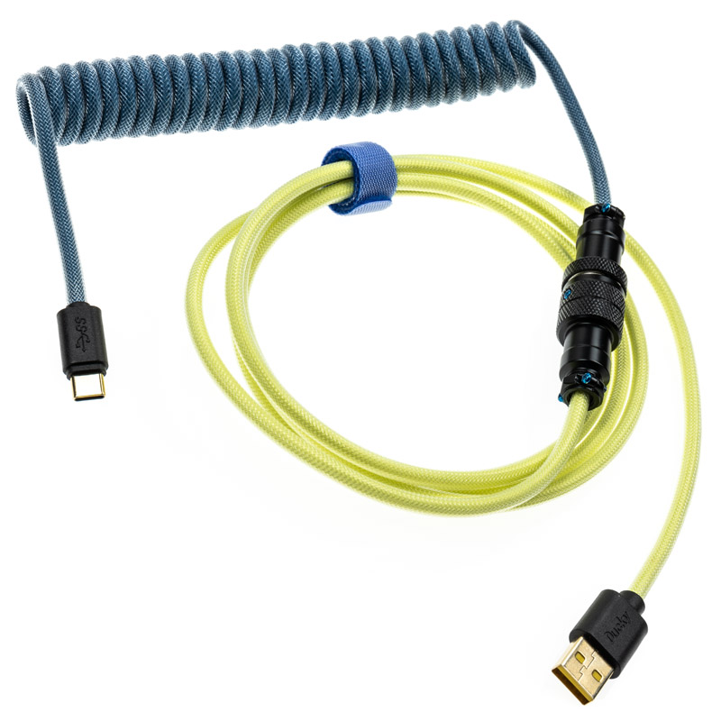 Ducky Premicord DayBreak spiral cable, USB type C to type A - 1.8m (DKCC-DBCNC1)