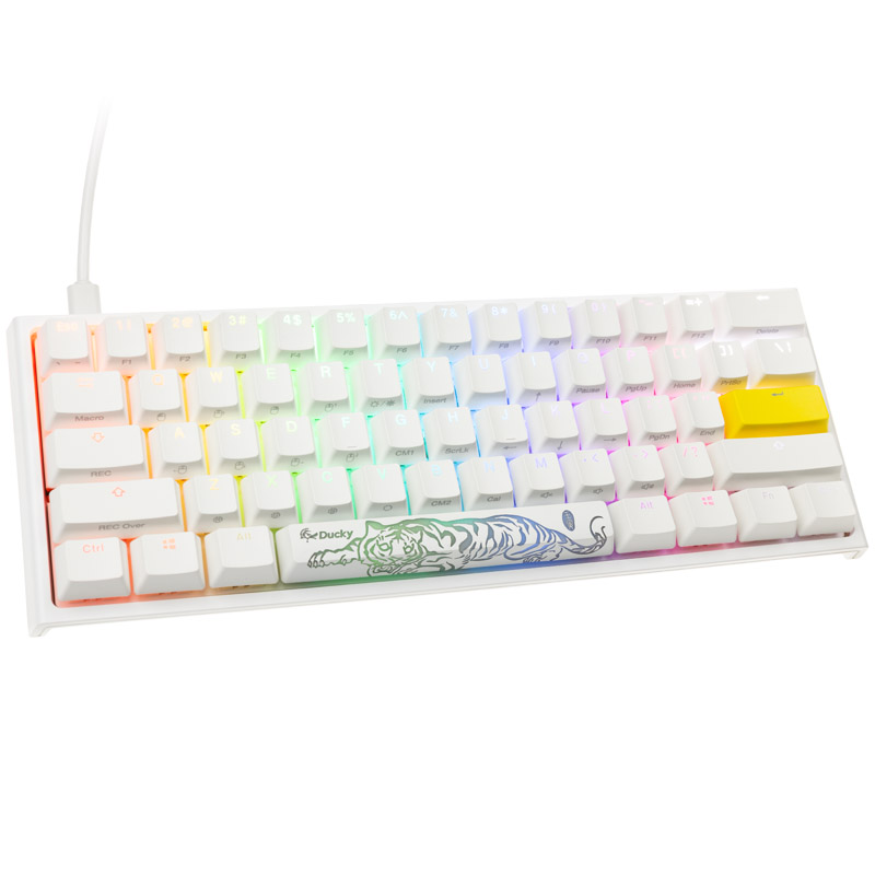 Bedst evig Fru Ducky One2 Pro Mini White Edition Gaming Keyboard, RGB LED - Kailh Red US  Layout | OcUK