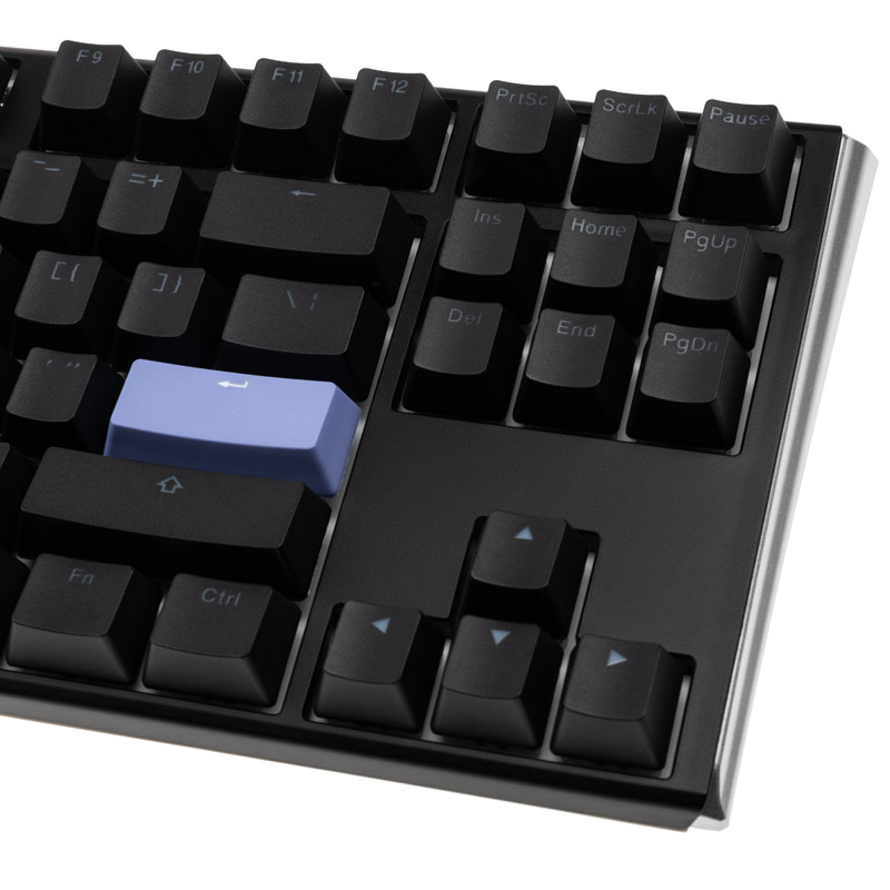 Ducky - Ducky One 3 Classic Black and White TKL Gaming Keyboard, RGB LED - MX-Silent-Red US Layout