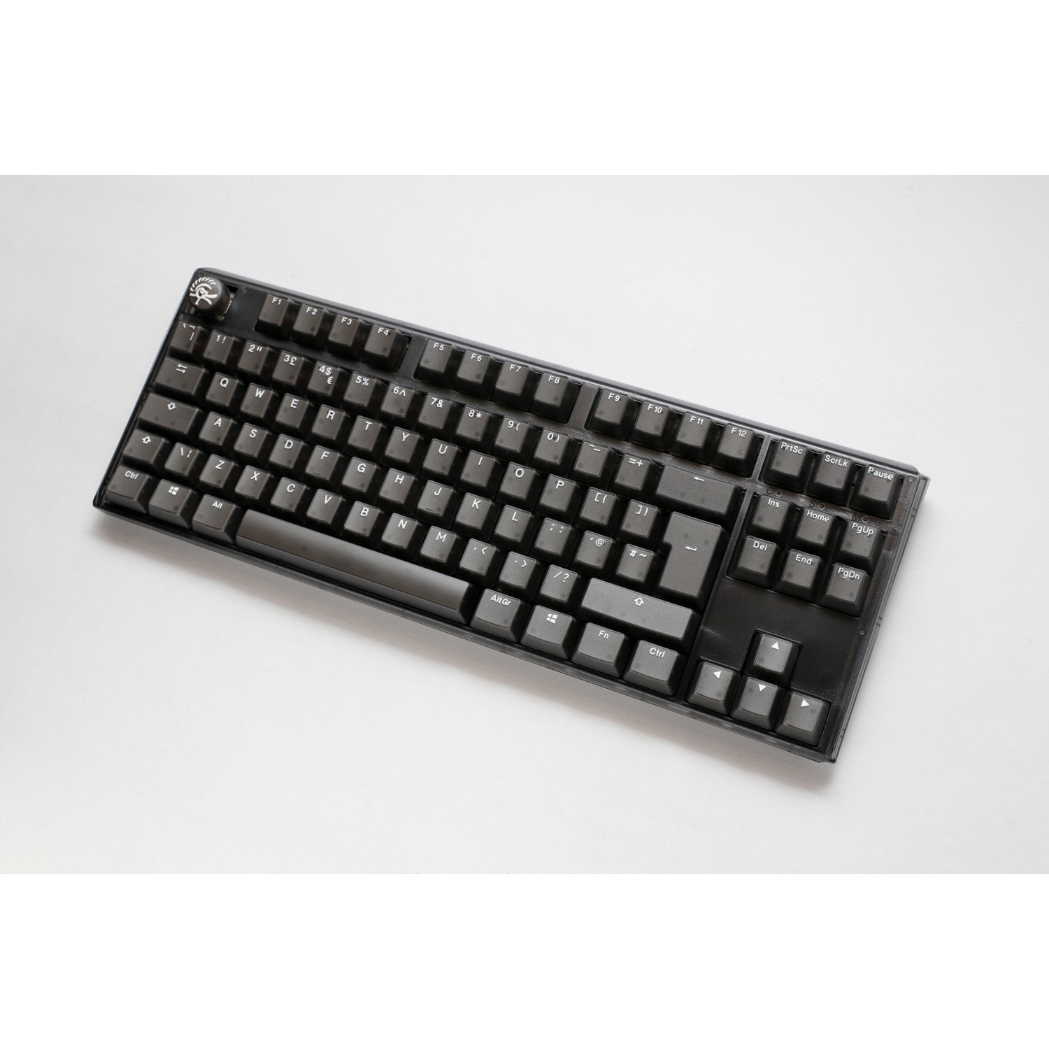 Ducky - Ducky One 3 Aura TKL 80% Mechanical Gaming Keyboard Black Cherry Silent Red Switch UK Layout