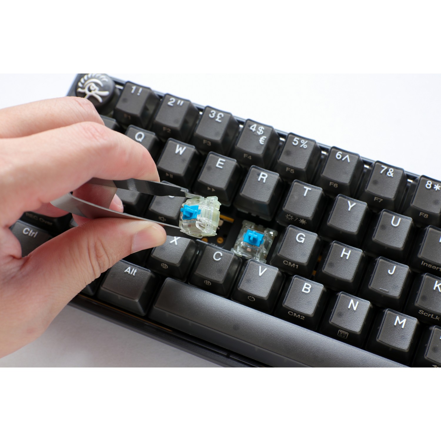 Ducky - Ducky One 3 Aura Mini 60% Mechanical Gaming Keyboard Black UK Layout Gateron Baby Kangaroo Switch
