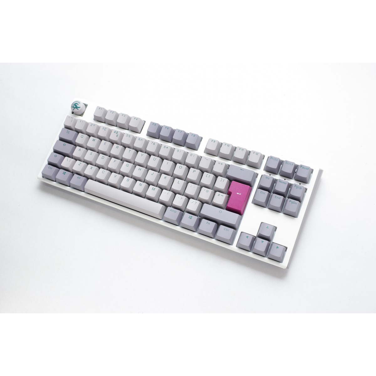 Ducky - Ducky One 3 Mist TKL 80% USB RGB Mechanical Gaming Keyboard Cherry MX Brown Switch - UK Layout