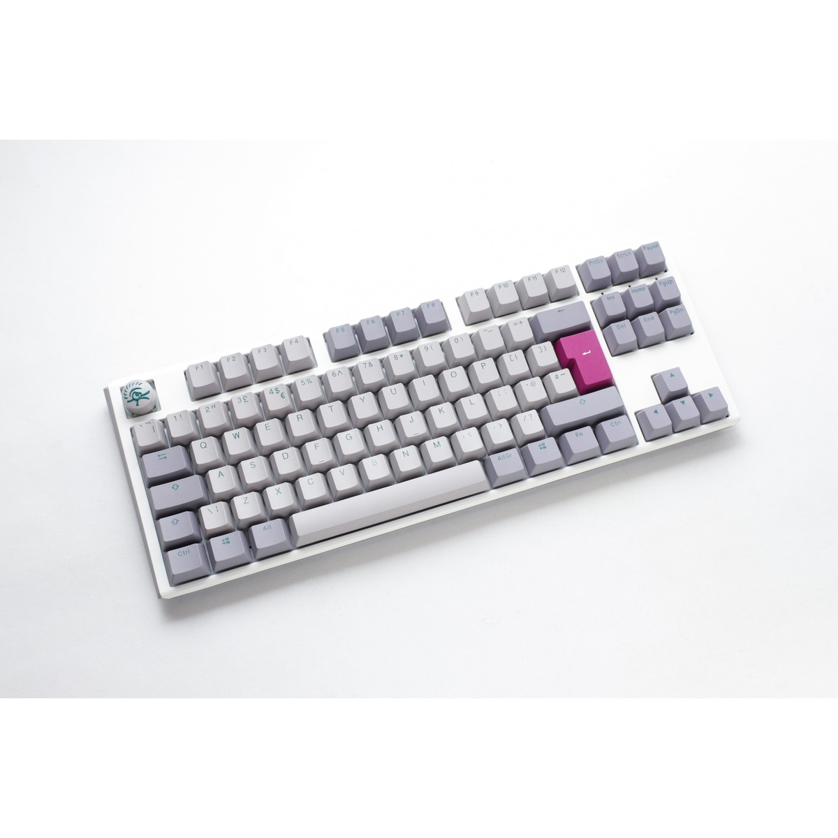 Ducky - Ducky One 3 Mist TKL 80% USB RGB Mechanical Gaming Keyboard Cherry MX Brown Switch - UK Layout