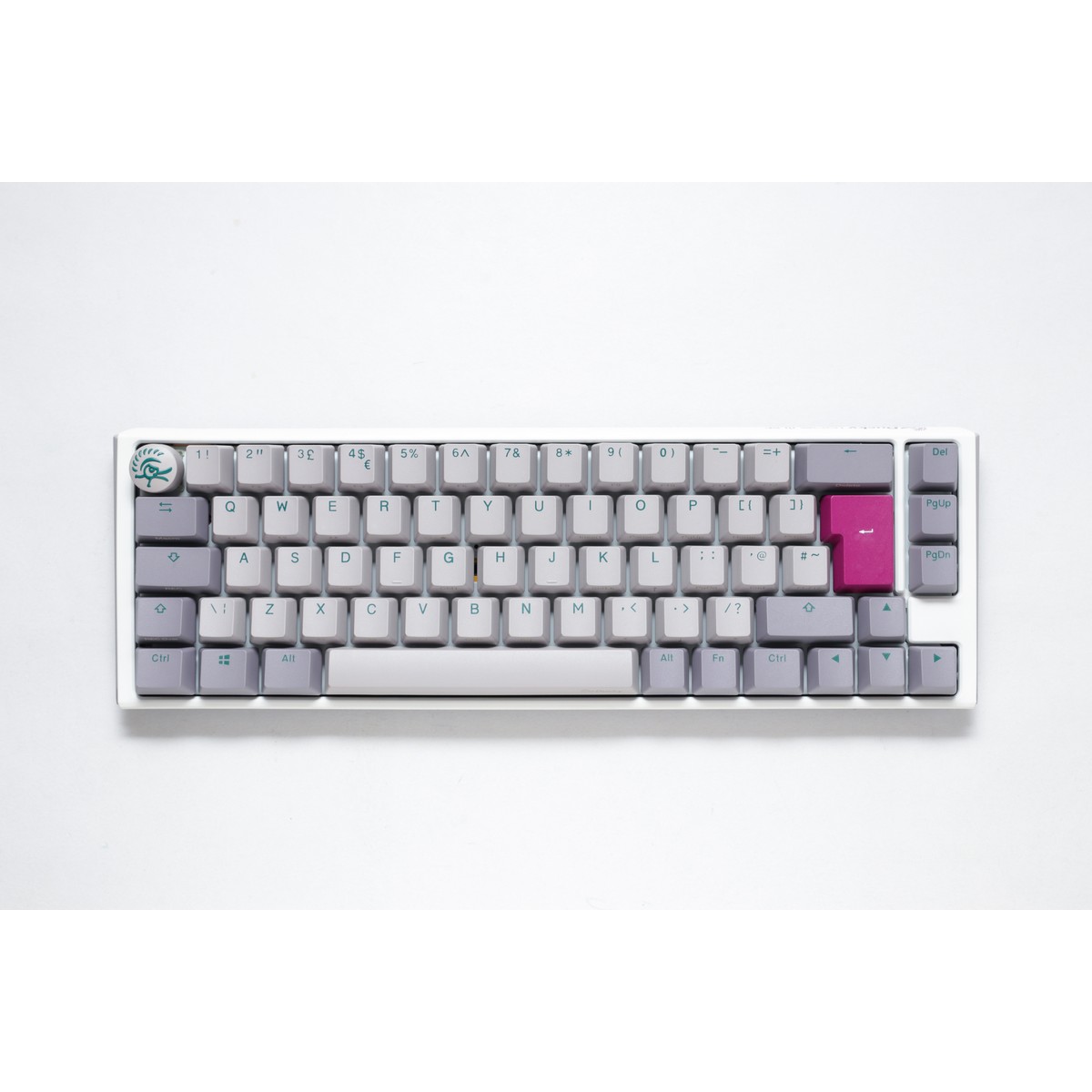 Ducky - Ducky One 3 Mist SF 65% USB RGB Mechanical Gaming Keyboard Cherry MX Red Switch - UK Layout